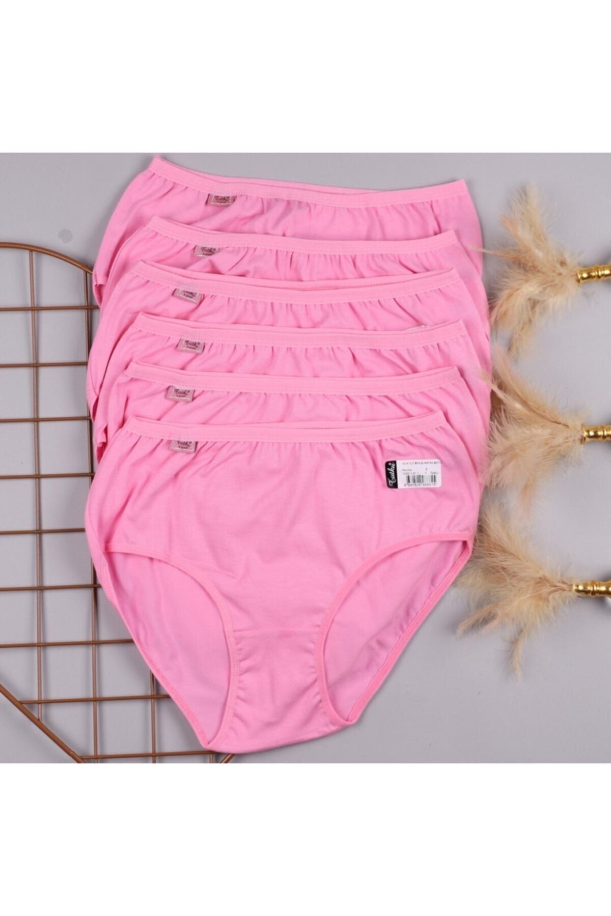 TUTKU KADIN ELASTAN BATO KÜLOT TKD0924 6'lı Ekonomik Paket