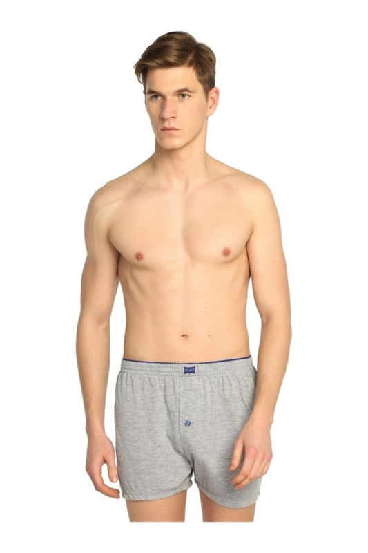 TUTKU ERKEK PENYE DÜZ BOXER TER0117 6'lı Ekonomik Paket