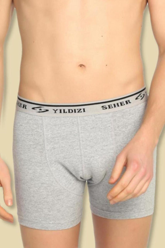 Seher Yıldızı Erkek Elastan Boxer 6'lı Eko Paket