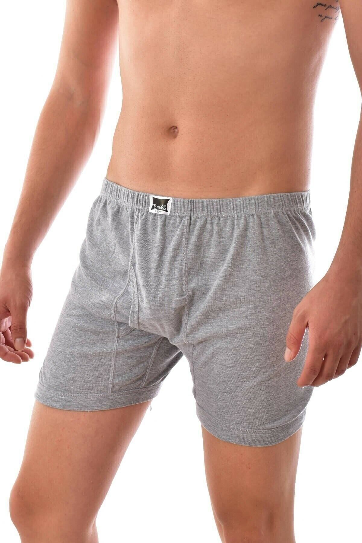 TUTKU ERKEK RİBANA ESNEK YAPILI BOXER KÜLOT TER0111 6'lı Ekonomik Paket