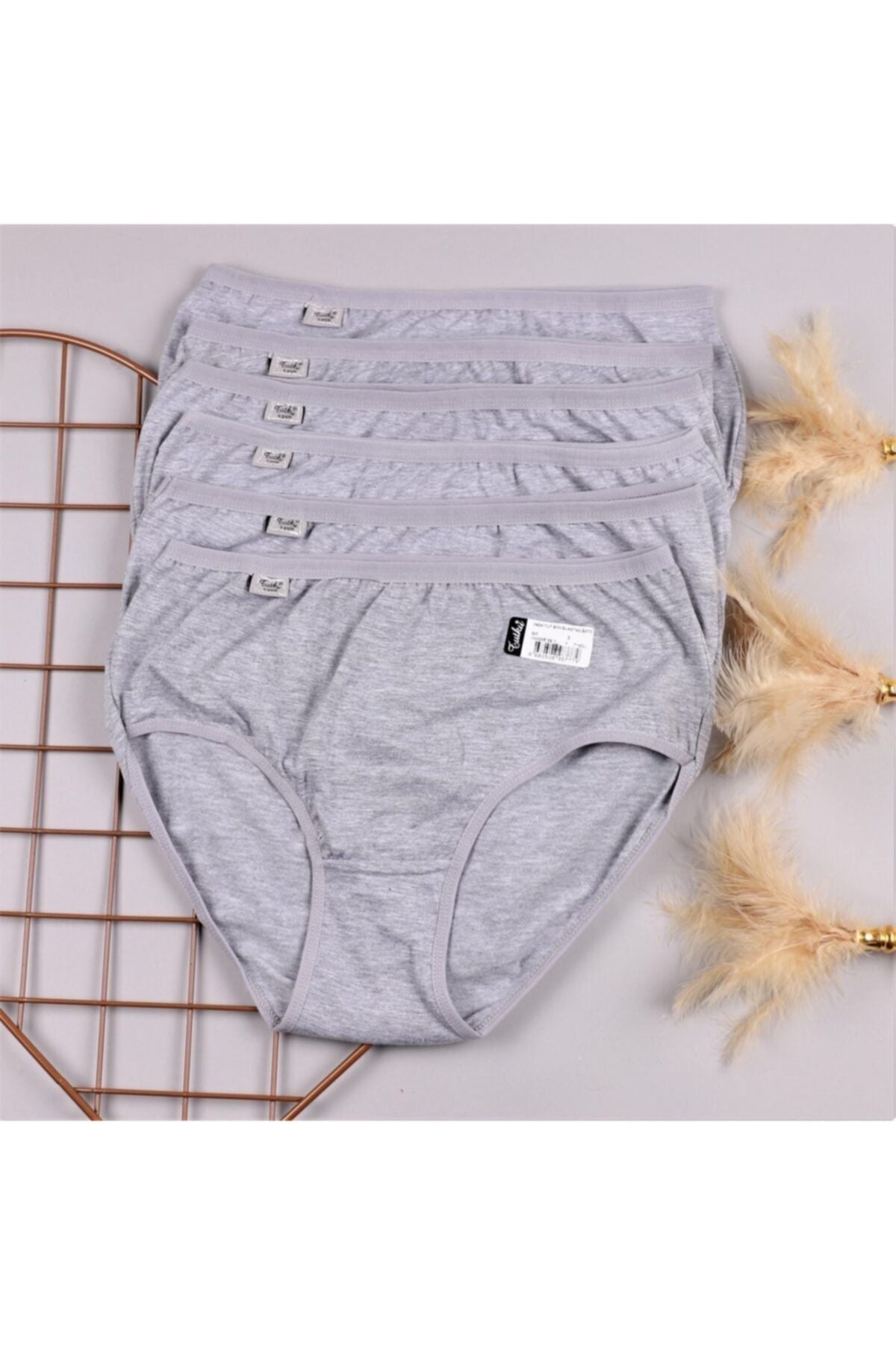 TUTKU KADIN ELASTAN BATO KÜLOT TKD0924 6'lı Ekonomik Paket