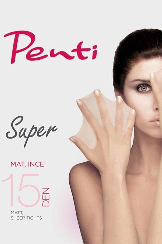 PENTİ SUPER MAXI Büyük Beden Ten Rengi Külotlu Çorap Plus Size Skin Color Pantyhose
