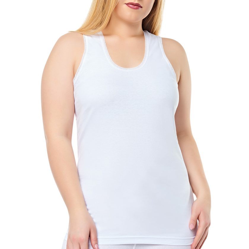 Seher Yıldızı Kadın Penye Kaşkorse Kalın Askılı Atlet 6'lı Eko Paket SKD0010
