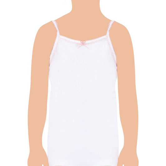 Seher Yıldızı Kız Çocuk İp Askılı Oyalı Atlet 6'lı Eko Paket SKC0048